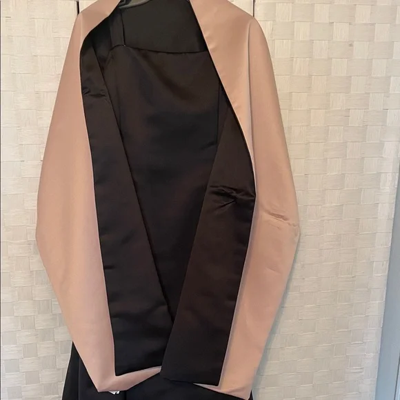 Jessica McClintock Black & Pink Formal Dress with Shawl Length 57” PTP 19”-20” - Picture 17 of 17